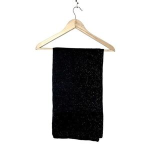 Calvin Klein blue and black sparkly metallic Whimsey Goth flecks‎ acrylic scarf